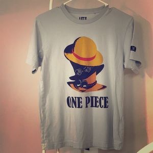 Uniqlo One Piece anime brothers hats t-shirt XS